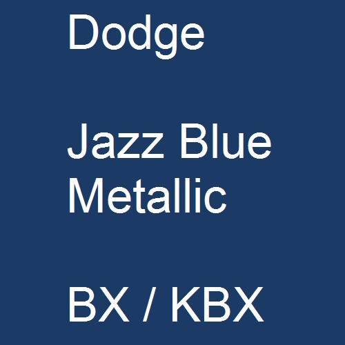 Dodge, Jazz Blue Metallic, BX / KBX.